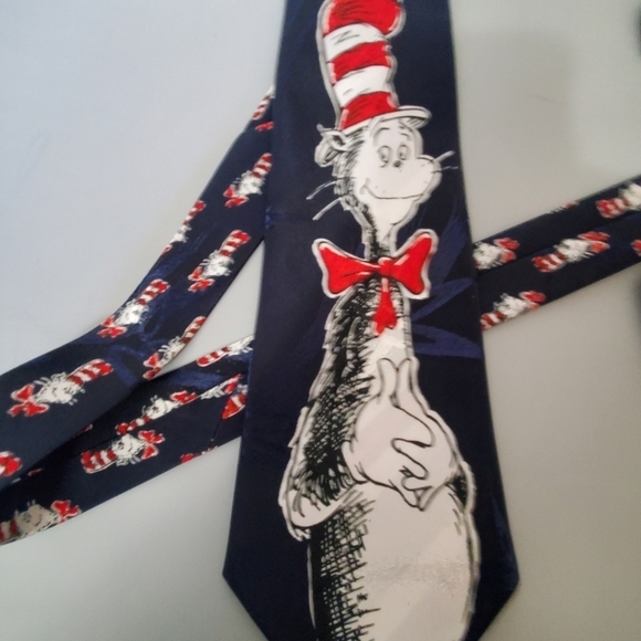 Cat in the hat. Michelangelo  neck tie. Polyester - Picture 1 of 4